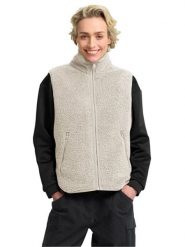 Jack Wolfskin Kamizelka polarowa "High Curl" w kolorze kremowym rozmiar: M. Brązowe kamizelki damskie Jack Wolfskin, m, bez wzorów, z materiału, bez kaptura. Za 284.15 zł.