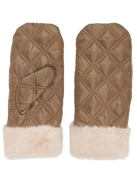 ONLY Rękawiczki w kolorze karmelowym rozmiar: onesize. Brązowe rękawiczki damskie Only, bez wzorów, z polaru. Za 24.00 zł.