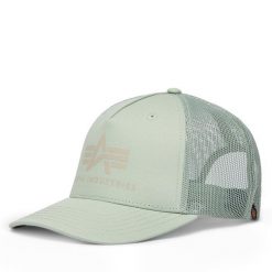 Czapka z daszkiem Alpha Industries. Zielone czapki z daszkiem damskie Alpha Industries, bez wzorów. Za 109.99 zł.