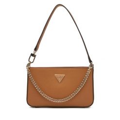 Torebka Guess. Brązowe torebki klasyczne damskie Guess, bez dodatków. Za 309.99 zł.