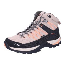 Damskie buty trekkingowe CMP Rigel Mid. Brązowe obuwie trekkingowe damskie CMP, z materiału, bez zapięcia. Za 398.00 zł.