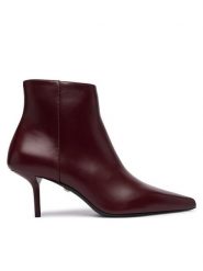Max Mara Botki Mxalightbootie 2624796032600 Bordowy. Czerwone botki damskie Max Mara, ze skóry, bez obcasa, na szpilce, bez zapięcia. Za 3,279.00 zł.