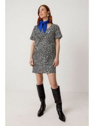 SKFK Sukienka w kolorze czarno-białym rozmiar: 34. Białe sukienki damskie SKFK, bez wzorów, z bawełny, bez ramiączek. Za 304.99 zł.