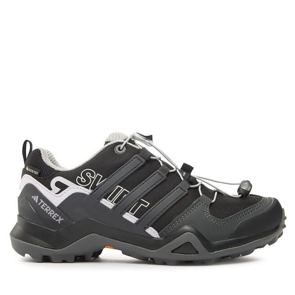 Trekkingi adidas. Czarne obuwie sportowe casual damskie Adidas, z gore-texu, bez zapięcia. Za 449.99 zł.