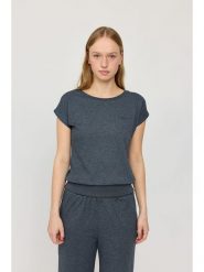 MAZINE Koszulka "Jersey Knit" w kolorze granatowym rozmiar: M. Niebieskie bluzki damskie MAZINE, m, bez wzorów, z jersey, bez kołnierzyka, bez ramiączek. Za 114.17 zł.