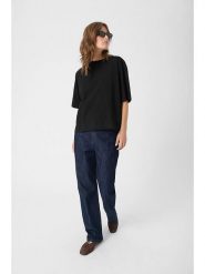 Soaked in Luxury Koszulka w kolorze czarnym rozmiar: M. Czarne koszulki damskie Soaked in Luxury, m, bez wzorów, bez kołnierzyka, bez ramiączek. Za 104.99 zł.