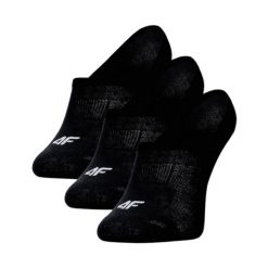 Skarpety damskie 4F 3-pack no-show. Czarne skarpetki damskie 4F, z aplikacjami, z bawełny. Za 45.99 zł.