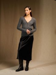 Perfect Cashmere Kaszmirowy kardigan "Colin" w kolorze szarym rozmiar: S. Szare kardigany damskie Perfect Cashmere, s, bez wzorów, z kaszmiru. Za 665.99 zł.