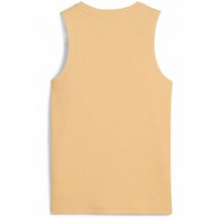 Damska koszulka bez rękawów HER PUMA Almost Apricot Orange. Brązowe koszulki damskie Puma, l, bez wzorów, bez kołnierzyka, bez ramiączek. Za 290.00 zł.