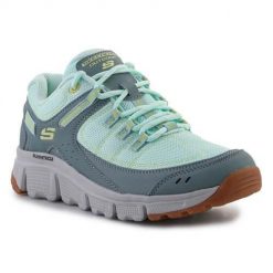 Buty trekkingowe damskie Skechers Stamina At Artists Bluff. Zielone obuwie trekkingowe damskie Skechers, z materiału, bez zapięcia. Za 339.99 zł.