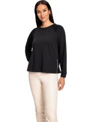 Heine Bluza w kolorze czarnym rozmiar: 40. Czarne bluzy damskie Heine, bez wzorów, bez kaptura. Za 65.38 zł.
