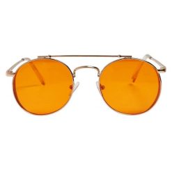 Okulary Przeciwsłoneczne Unisex Dla Dorosłych Okrąg Chios. Brązowe okulary przeciwsłoneczne damskie Urban Classics. Za 68.99 zł.