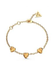 Guess Bransoletka JUBB04 611JW Złoty. Żółte bransoletki damskie Guess, metalowe. Za 149.99 zł.