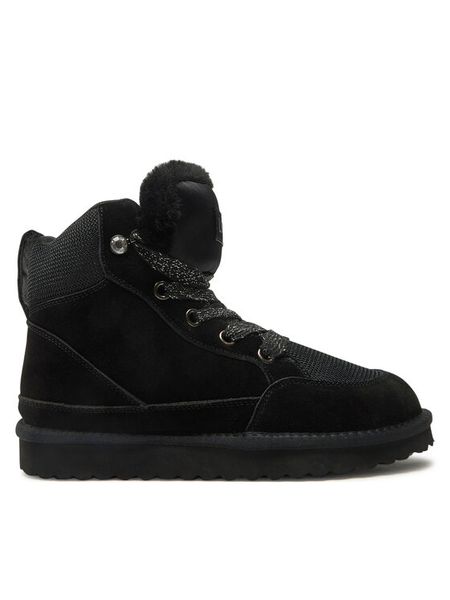 Liu Jo Trzewiki Jil 03 SF4247 PX027 Czarny. Czarne botki damskie Liu Jo, ze skóry, bez obcasa, na płaskiej podeszwie, bez zapięcia. Za 439.99 zł.