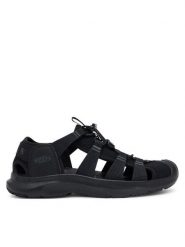 Keen Sandały Seanik H2 W 1030760 Czarny. Czarne sandały damskie Keen, bez wzorów, z materiału, bez obcasa, bez zapięcia. Za 259.99 zł.