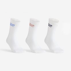 Skarpety sportowe tenis Reebok długie 3 pary. Skarpetki damskie Reebok, bez wzorów, z bawełny. Za 39.99 zł.
