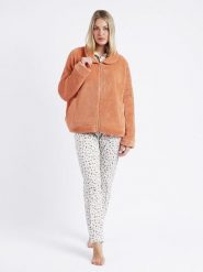 Admas Kurtka pluszowa w kolorze pomarańczowym rozmiar: L. Pomarańczowe kurtki damskie admas, l, bez wzorów, bez kaptura. Za 130.99 zł.