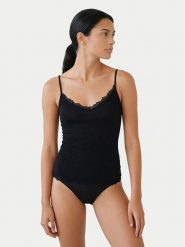 Ysabel Mora Podkoszulek 19459 Czarny Slim Fit. Czarne koszule nocne i halki ysabel mora, bez wzorów, z wiskozy, bez ramiączek. Za 109.99 zł.