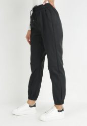 Czarne Spodnie Dresowe Joggery High Waist Azelo. Czarne spodnie dresowe damskie Born2be, l, bez wzorów, z dresówki. Za 84.99 zł.