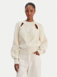 BOSS Sweter Farlant 50554767 Beżowy Relaxed Fit. Brązowe swetry klasyczne damskie Boss, m, z bawełny, bez kołnierzyka. Za 999.99 zł.