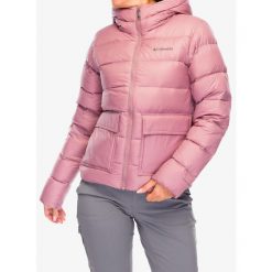 Kurtka puchowa damska Columbia Harmony Falls Hooded Down Jacket. Czerwone kurtki damskie Columbia, m, bez wzorów, z puchu, bez kaptura. Za 564.99 zł.
