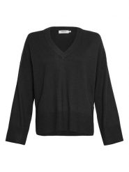 MOSS COPENHAGEN Sweter "Selana" w kolorze czarnym rozmiar: S/M. Czarne swetry klasyczne damskie Moss Copenhagen, m, bez kołnierzyka. Za 114.17 zł.