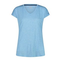 Damska koszulka v-neck CMP. Niebieskie koszulki damskie CMP, bez wzorów, bez kołnierzyka, bez ramiączek. Za 143.50 zł.