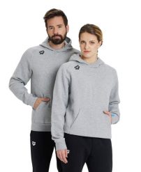 Bluza Arena Team Hooded Sweat Panel z kapturem. Szare bluzy damskie Arena, m, bez wzorów, z bawełny, z kapturem. Za 293.99 zł.
