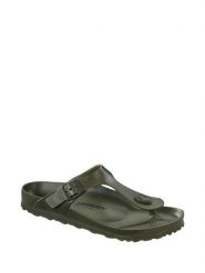 Birkenstock Japonki "Gizeh" w kolorze khaki rozmiar: 42. Brązowe klapki damskie Birkenstock, bez wzorów, z otwartym noskiem, bez obcasa, bez zapięcia. Za 160.95 zł.