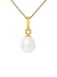 Pearline Pozłacany naszyjnik z perłą słodkowodną - dł. 42 cm rozmiar: onesize. Białe naszyjniki damskie Pearline, z perłą, pozłacane. Za 304.99 zł.