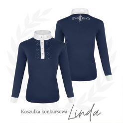 Koszula do jazdy konnej damska JD ATTACK Linda z długim rękawem konkursowa. Brązowe koszule damskie JD ATTACK, m, bez wzorów, sportowe, bez kołnierzyka, bez ramiączek. Za 199.00 zł.