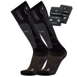 Zestaw skarpety baterii narciarski doroslych Therm-ic Set Heat Uni + S-Pack 1200. Szare skarpetki damskie THERM-IC, bez wzorów. Za 900.00 zł.