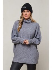 Plus Size Company Golf "Milla" w kolorze jasnoszarym rozmiar: 42. Szare golfy damskie Plus Size Company, plus size, bez wzorów, z kaszmiru, bez ramiączek. Za 141.52 zł.