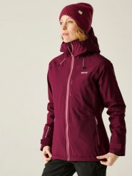 Regatta Kurtka przejściowa "Highton Stretch" w kolorze bordowym rozmiar: 38. Czerwone kurtki damskie Regatta, bez wzorów, bez kaptura. Za 240.43 zł.