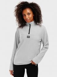 Siroko Bluza polarowa "Limestone" w kolorze szarym rozmiar: XL. Szare bluzy damskie SIROKO, xl, bez wzorów, z materiału, bez kaptura. Za 164.95 zł.