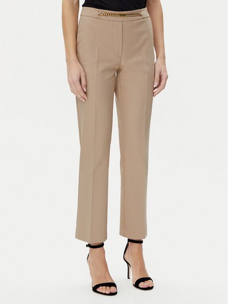 Marciano Guess Spodnie materiałowe 5GGB17 7311A Brązowy Regular Fit. Brązowe spodnie materiałowe damskie Marciano Guess, z aplikacjami, z bawełny. Za 469.99 zł.