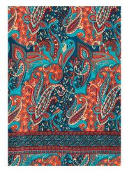 Aller Simplement Szal w kolorze niebiesko-pomarańczowym - 180 x 50 cm rozmiar: 180x50 cm. Niebieskie szaliki damskie Aller Simplement, bez wzorów, z materiału. Za 17.99 zł.