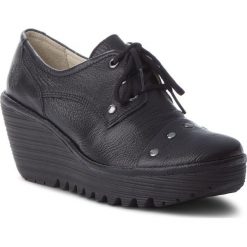 Półbuty FLY LONDON - Yotifly P500904000 Black. Czarne czółenka damskie Fly London, z materiału. Za 499.00 zł.