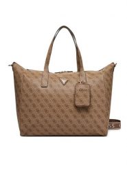 Guess Torba weekendowa Latona Travel TWLB92 11017 Brązowy. Brązowe torby podróżne Guess, z aplikacjami, ze skóry. Za 579.99 zł.