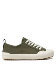 EMU Australia Trampki Hosier W13022 Khaki. Brązowe trampki damskie EMU Australia, bez wzorów, z bawełny, bez zapięcia. Za 389.99 zł.