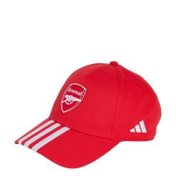 Czapka bejsbolowa Arsenalu. Białe czapki damskie Adidas, bez wzorów. Za 99.95 zł.