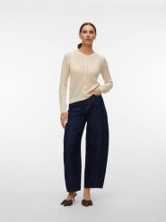 Vero Moda Kardigan w kolorze beżowym rozmiar: XS. Brązowe kardigany damskie Vero Moda, s, bez wzorów, z wiskozy. Za 86.99 zł.