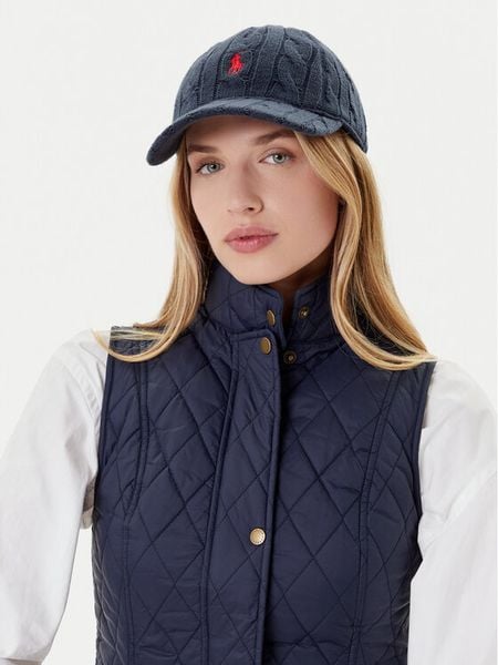 Polo Ralph Lauren Czapka z daszkiem 455981420003 Granatowy. Niebieskie czapki z daszkiem damskie Polo Ralph Lauren, bez wzorów, z wełny. Za 349.99 zł.