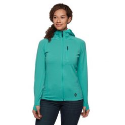 Bluza trekkingowa damska Black Diamond Coefficient. Zielone bluzy damskie Black Diamond, l, bez wzorów, bez kaptura. Za 359.99 zł.