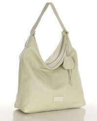 Worek hobo bag MARCO MAZZINI beż taupe s285e. Torebki klasyczne damskie ze skóry, na ramię, bez dodatków. Za 284.05 zł.