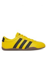 Adidas Sneakersy Grand Court Lo JQ9693 Żółty. Żółte obuwie sportowe damskie Adidas, ze skóry, bez zapięcia. Za 249.99 zł.