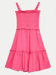 Guess Sukienka codzienna J4GK27 WG5S2 Różowy Regular Fit. Czerwone sukienki dziewczęce Guess, z aplikacjami, z wiskozy, bez ramiączek, proste. Za 179.99 zł.