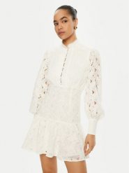 Bardot Sukienka koktajlowa 58421DB Écru Regular Fit. Sukienki damskie Bardot, bez wzorów, z bawełny, wizytowe, bez ramiączek. Za 379.99 zł.