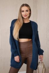 Sweter Kardigan z moherem jeansowy. Kardigany damskie KESI, l, bez wzorów, z jeansu. Za 175.65 zł.