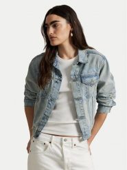 Polo Ralph Lauren Kurtka jeansowa 211969393001 Niebieski Regular Fit. Niebieskie kurtki damskie Polo Ralph Lauren, l, bez wzorów, z bawełny, bez kaptura. Za 1,299.00 zł.